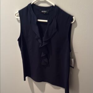 Nine West Women's Black Sleeveless Top